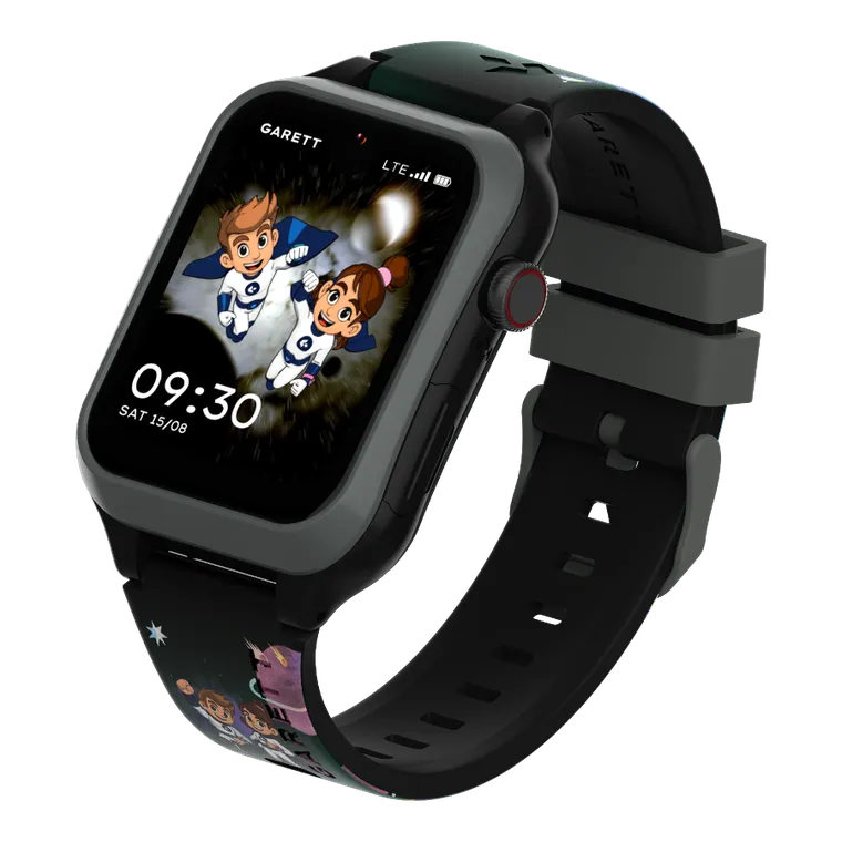Garett, Kids Essa 2 AI, smartwatch 4G, czarny