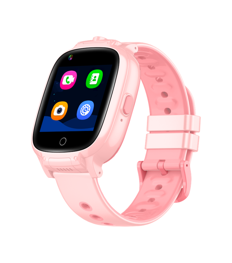 Garett Kids, smartwatch, Twin 4G, różowy