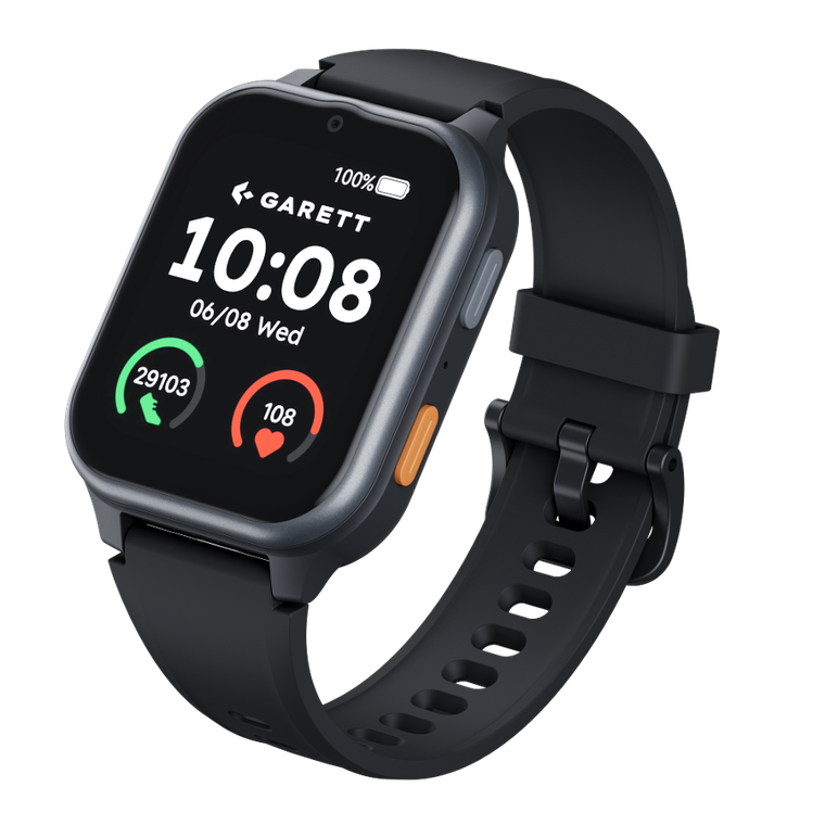 Garett, Senior Vita, smartwatch 4G, czarny