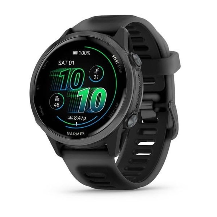 Garmin, Forerunner 570 AMOLED, zegarek, 42 mm, czarny