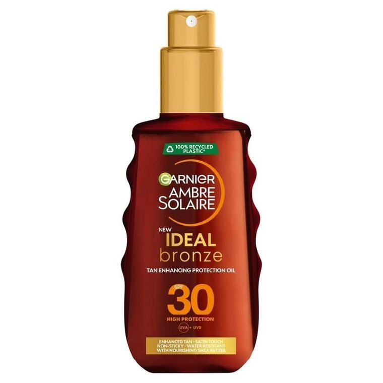Garnier, Ambre Solaire Ideal Bronze, olejek przyspieszający opalanie SPF30, 150 ml