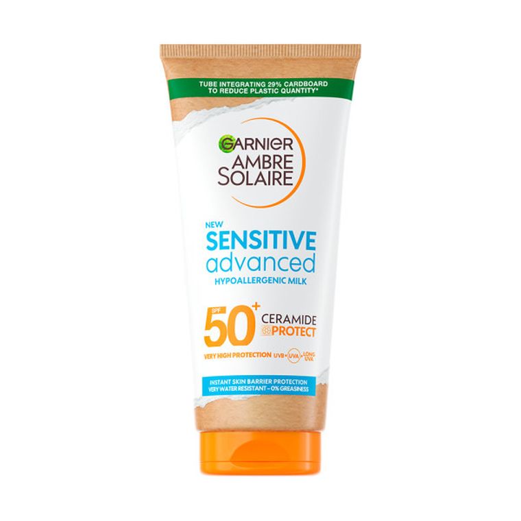 Garnier, Ambre Solaire Sensitive Advanced, hipoalergiczne mleczko ochronne do ciała, SPF50+, 175 ml