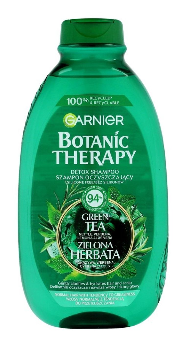 Garnier, Botanic Therapy, szampon oczyszczający, zielona herbata, 400 ml
