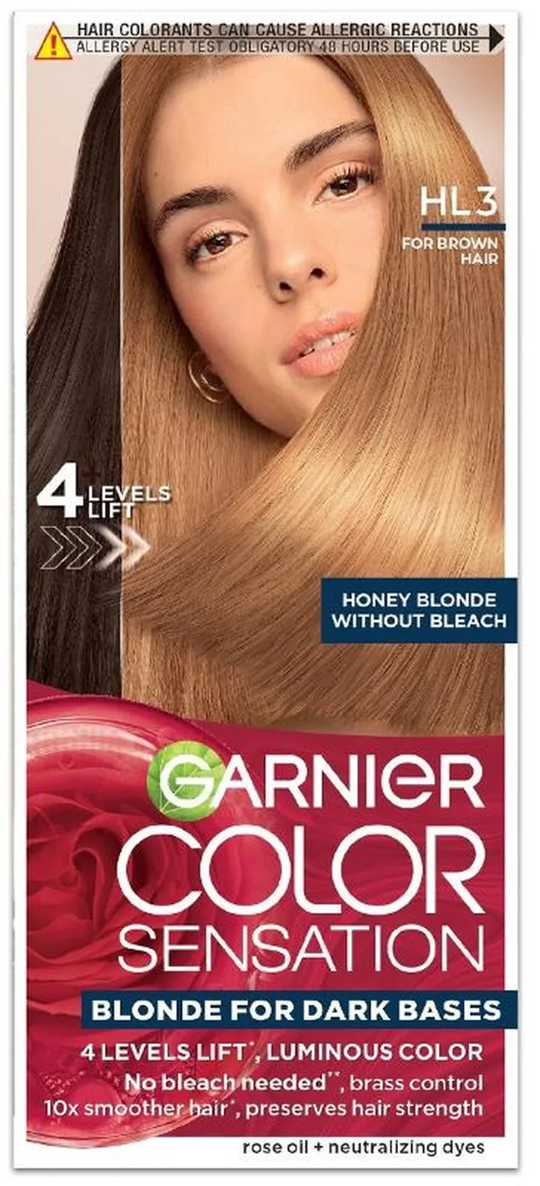 Garnier, Color Sensation, krem koloryzujący, nr hl3 - miodowy blond