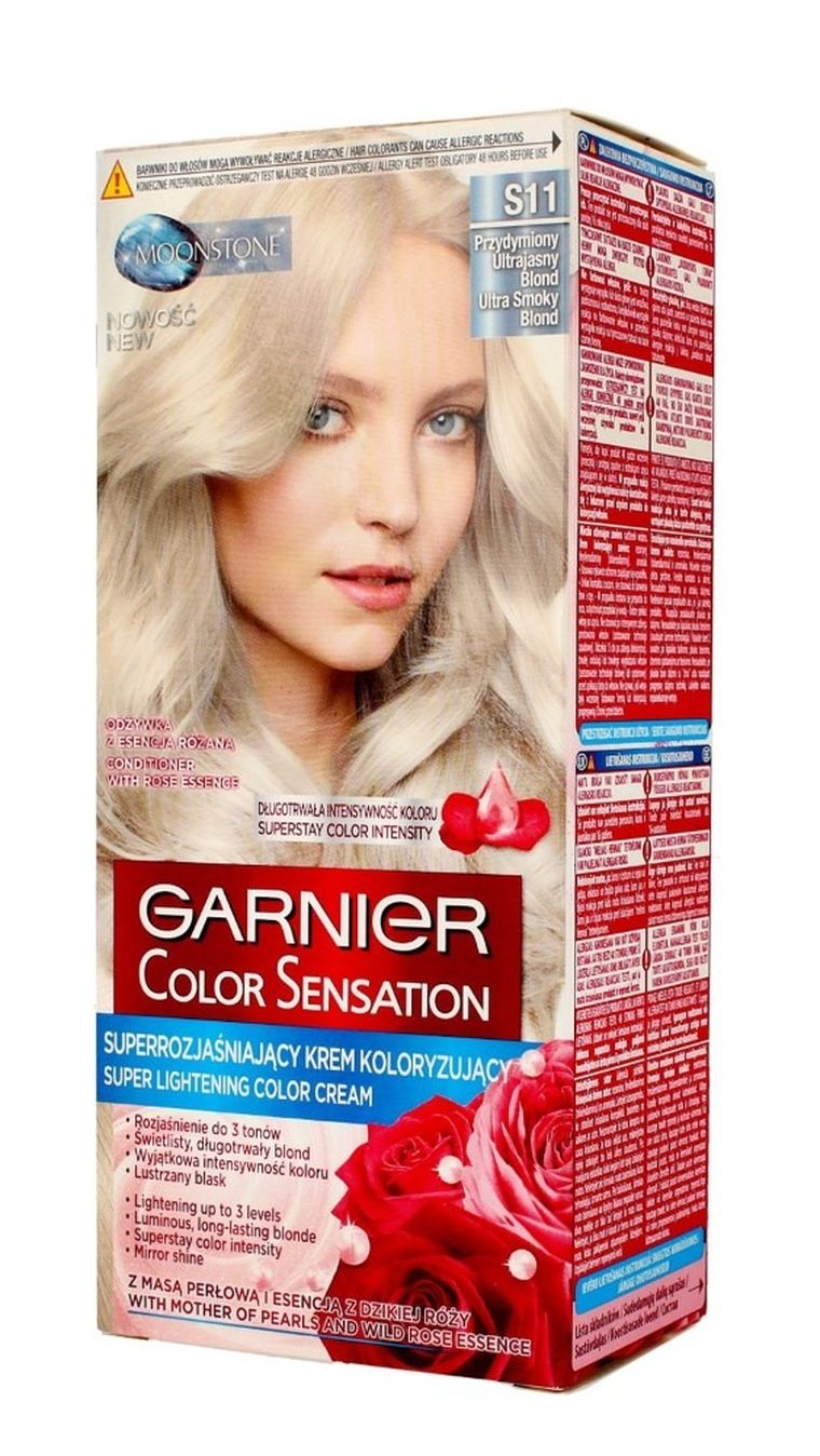 Garnier Color Sensation, krem koloryzujący S 11 przydymiony ultrajasny blond