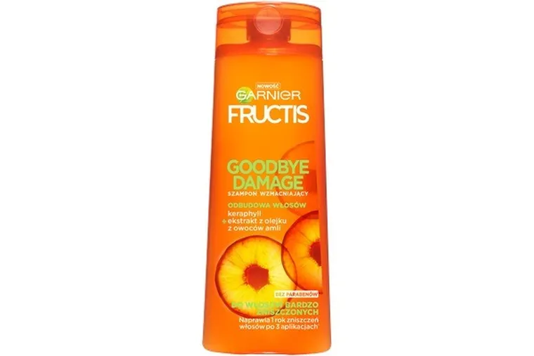 Garnier Fructis, Goodbye Damage, szampon wzmacniający do włosów bardzo zniszczonych, 250 ml