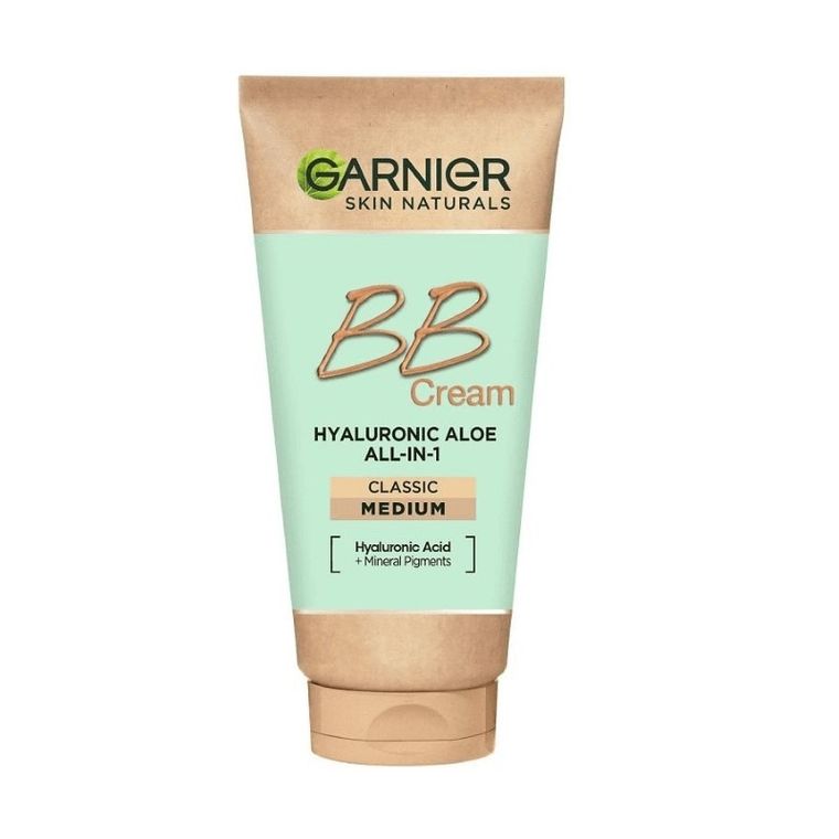 Garnier, Hyaluronic Aloe All-In-1 BB Cream, nawilżający krem BB dla każdego typu skóry, Śniady, 50 ml