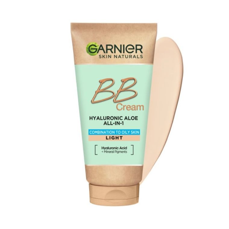 Garnier, Hyaluronic Aloe All-In-1 BB Cream, nawilżający krem BB dla skóry tłustej i mieszanej, Jasny, 50 ml