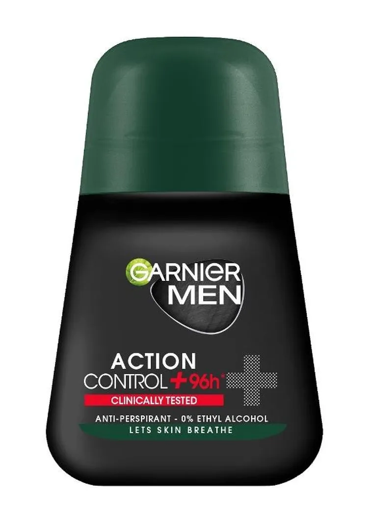 Garnier, Men, dezodorant roll-on, Action Control, 96h+ clinically tested, 50 ml