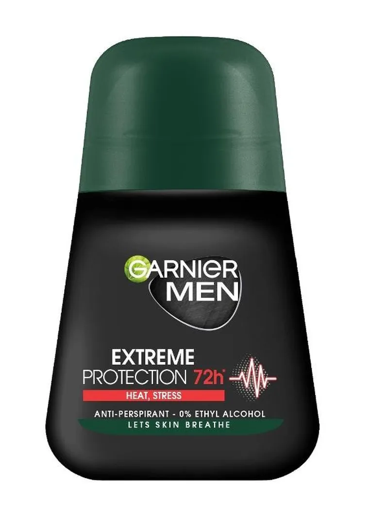 Garnier, Men, dezodorant roll-on, Extreme Protection 72h, heat, stress, 50 ml