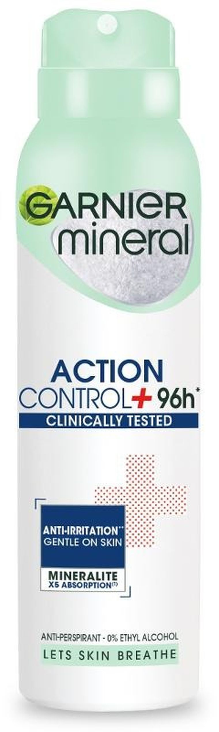 Garnier, Mineral, dezodorant, spray, Action Control + clinically tested 96h, 150 ml