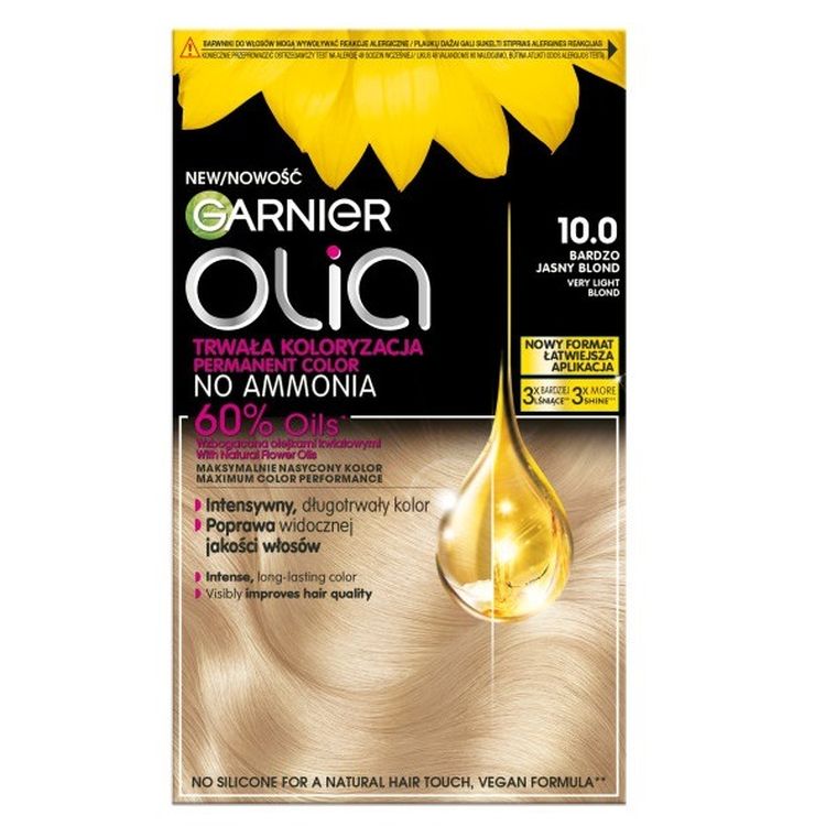 Garnier, Olia, farba do włosów nr 100 bardzo jasny blond