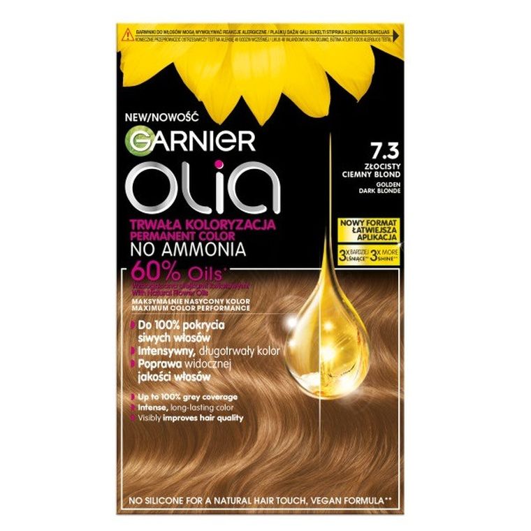 Garnier, Olia, farba do włosów nr 73 złocisty ciemny blond