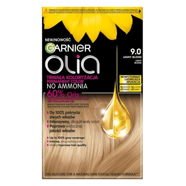 Garnier, Olia, farba do włosów nr 90 jasny blond