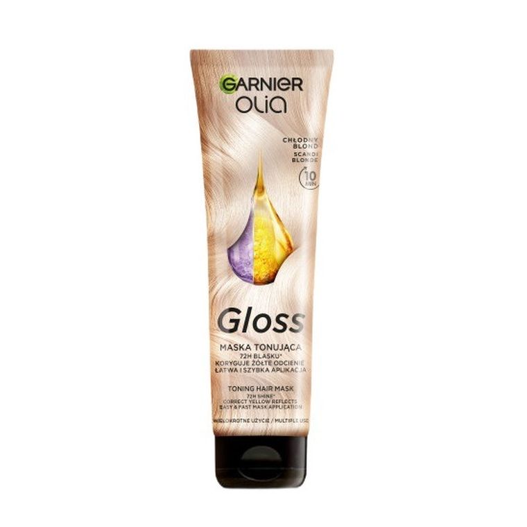 Garnier, Olia Gloss, maska koloryzująca-toner do włosów, chłodny blond, 150 ml
