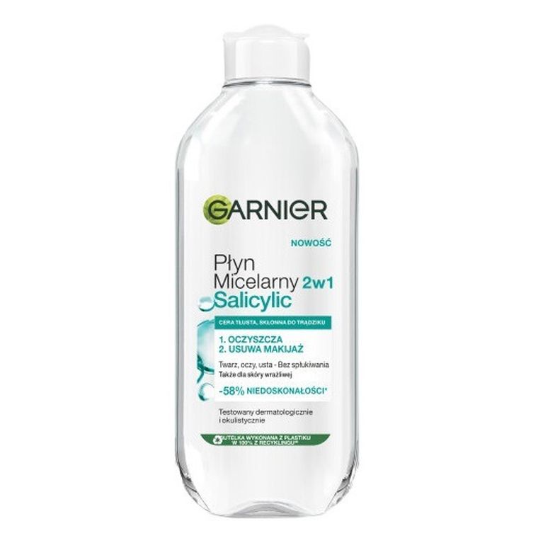 Garnier, płyn micelarny salicylic z kwasem salicylowym, 400 ml
