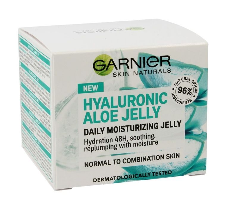 Garnier, Skin Naturals, Hyaluronic Aloe Jelly, lekki żel nawilżający do twarzy, 50 ml