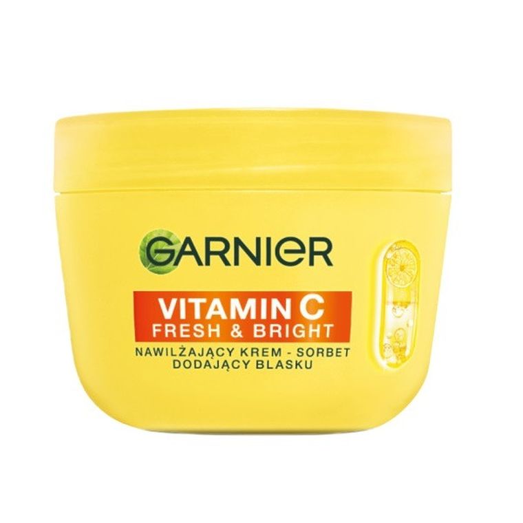 Garnier, Vitamin C Fresh & Bright, nawilżający krem - sorbet dodający blasku, 85 ml
