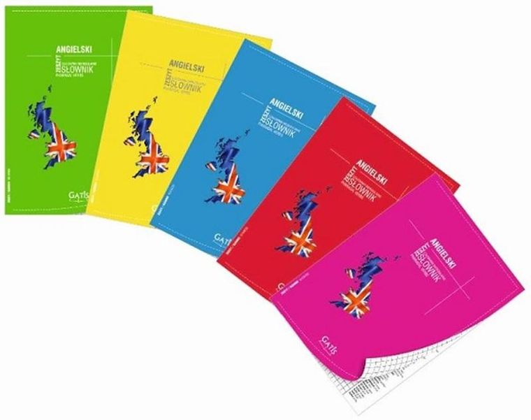 Gatis, zeszyt A5, 60 kartek, kratka, Angielski, 1 szt.