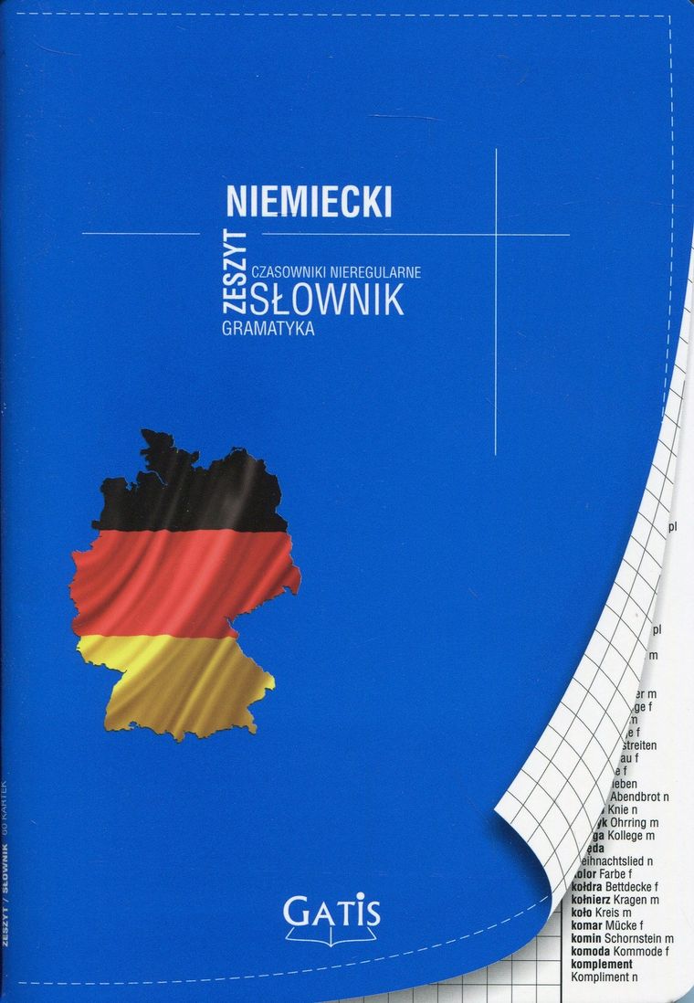 Gatis, zeszyt do języka niemieckiego w kratkę A5, 60 kartek, 1 szt.