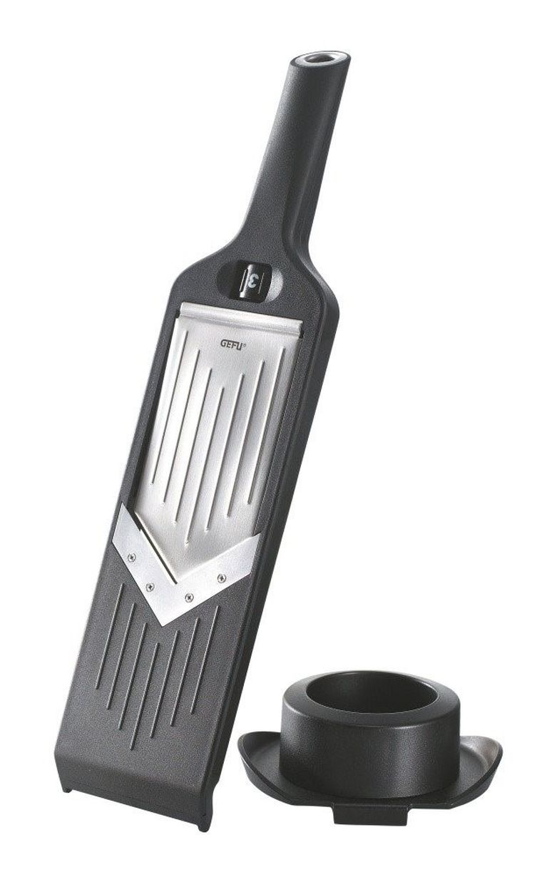 Gefu, krajalnica do warzyw z uchwytem, stalowe ostrze z regulacją grubości