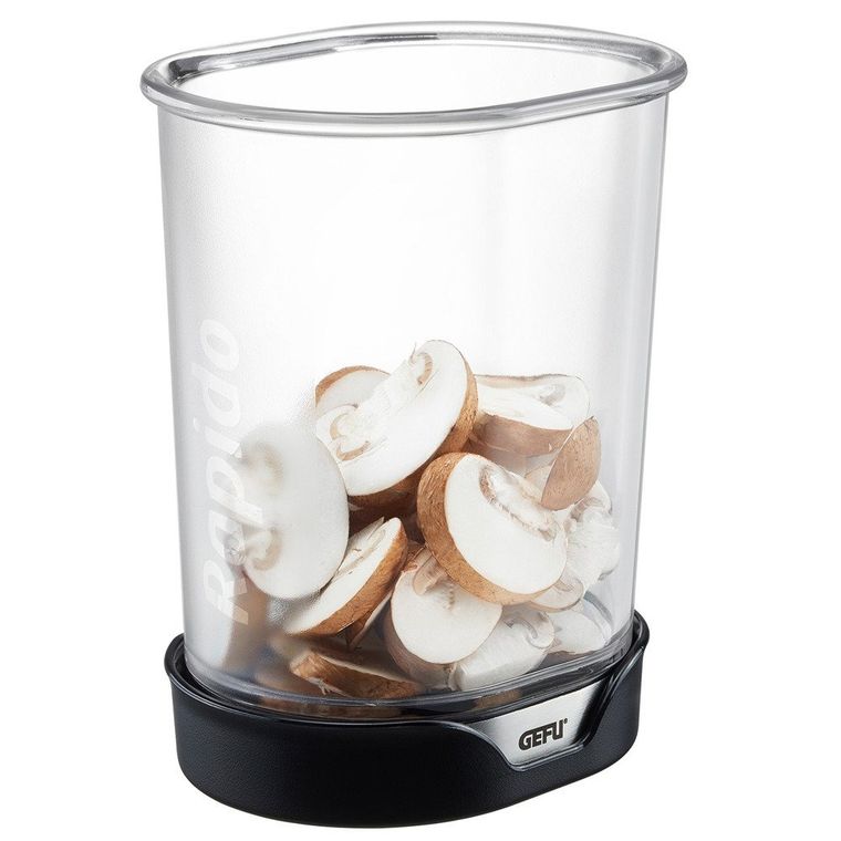 Gefu, krajalnica ręczna do warzyw i owoców z pojemnikiem