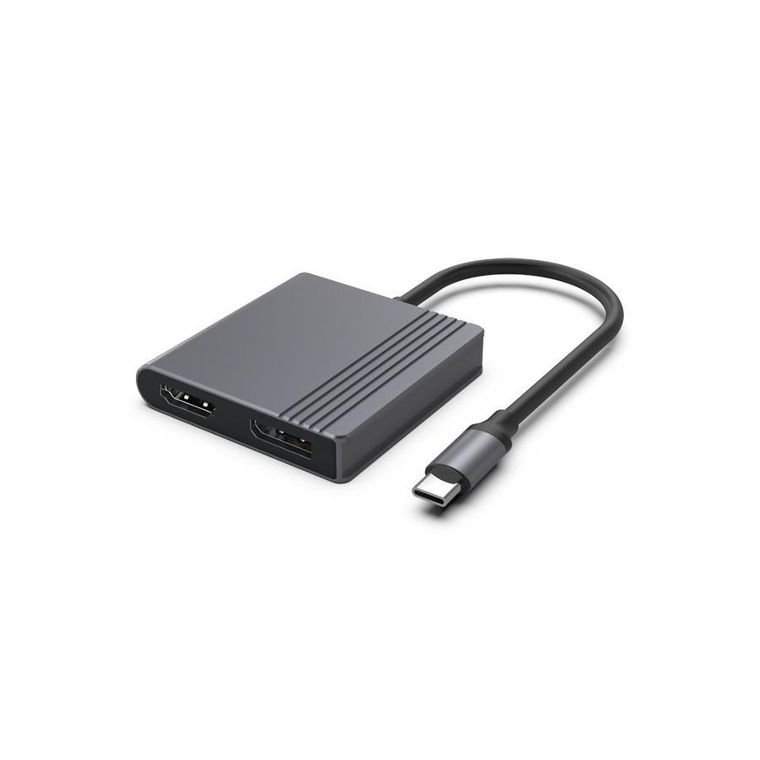 Gembird, adapter, USB-C/HDMI i DP, 4K 60Hz, czarny