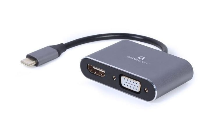 Gembird, adapter, USB-C/HDMI, VGA