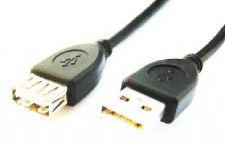 Gembird, kabel USB 2.0 Typu A F - USB 2.0 Typu A M, 3m, czarny