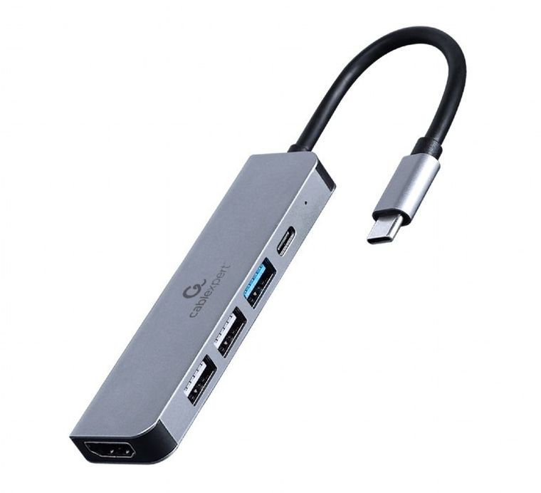 Gembird, multi adapter USB-C, 5w1