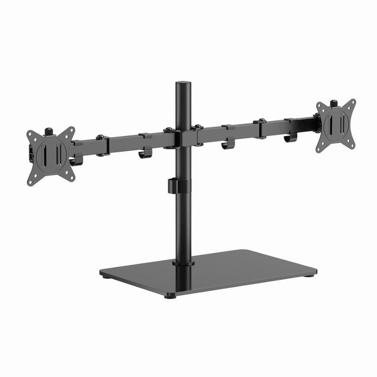 Gembird, stojak biurkowy na 2 monitory, regulowany, 17”-32”