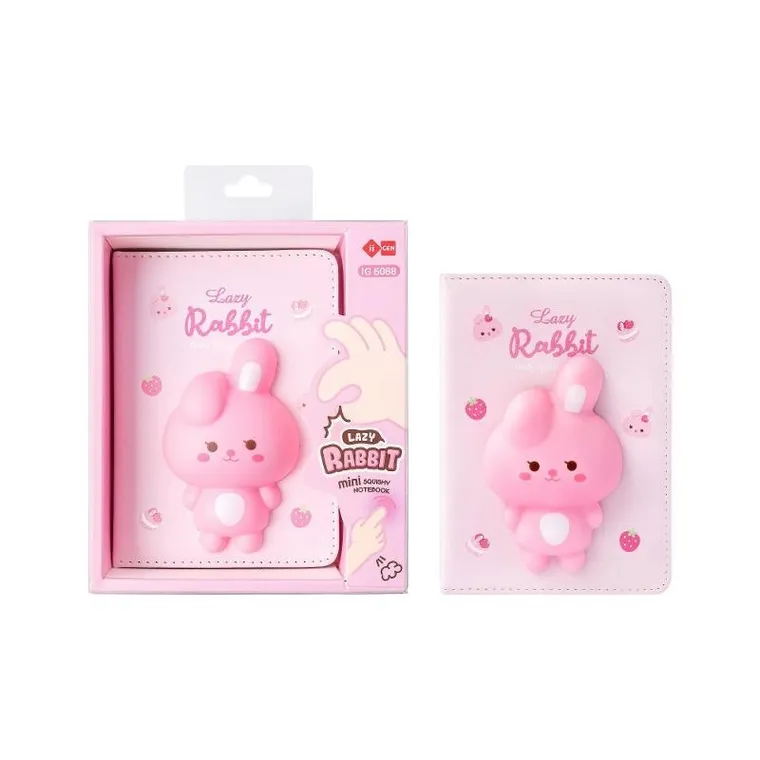 Gen Creative, notes mini, squishy, 96 kartek, Króliczek, 1 szt.