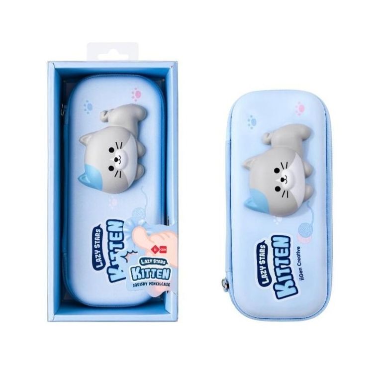 Gen Creative, piórnik owalny, squishy, kotek