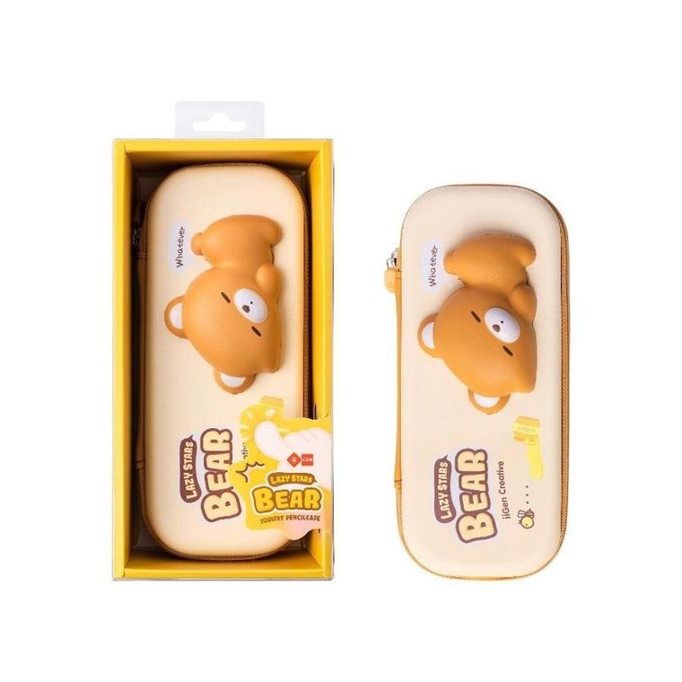 Gen Creative, piórnik owalny, squishy, miś