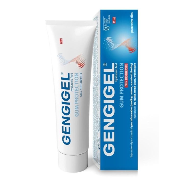 Gengigel, Toothpaste Gum Protection, 0,06% HA, pasta do zębów z kwasem hialuronowym, 20 ml