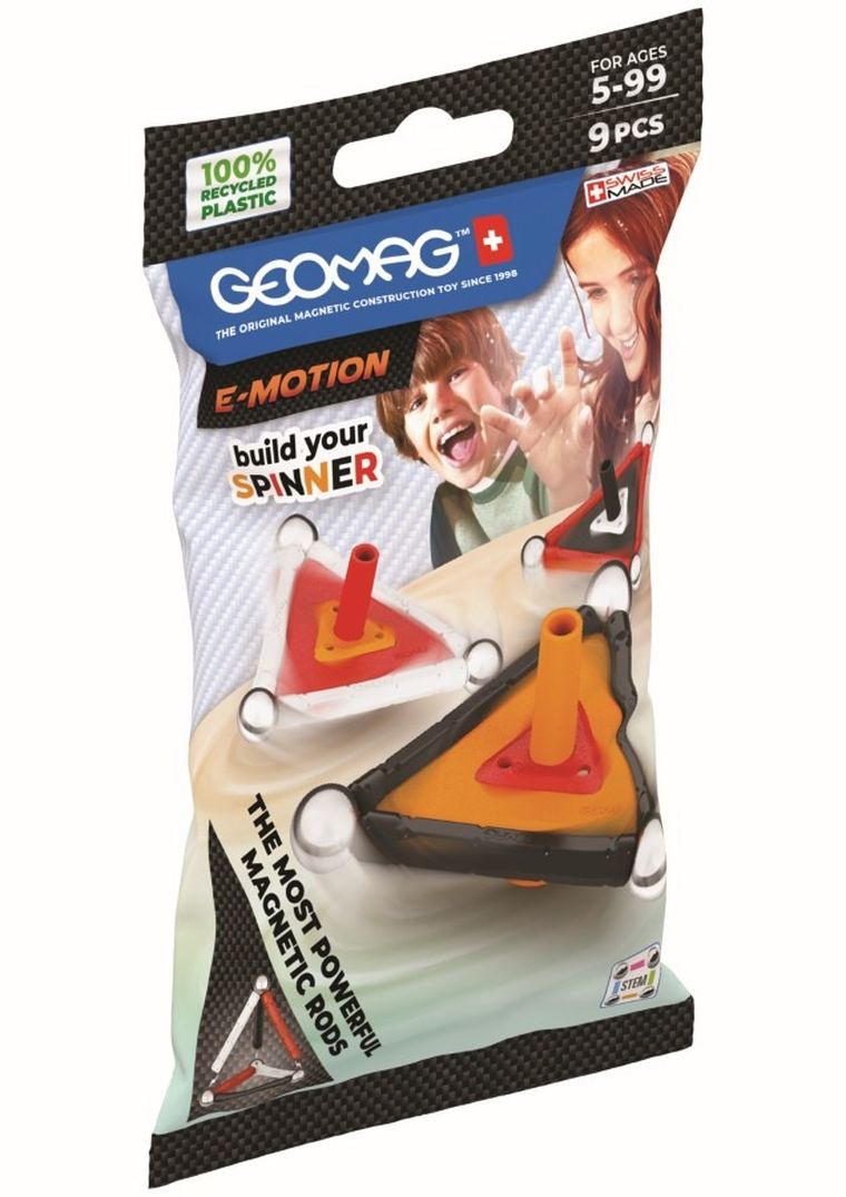 Geomag, E-motion Recycled, klocki, 9 elementów