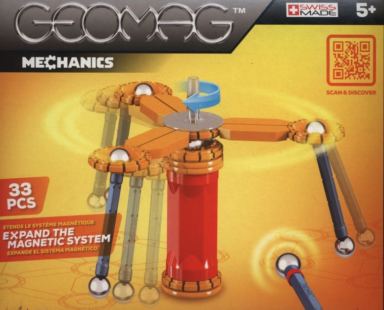 Geomag, Mechanics, konstrukcyjne klocki magnetyczne, 33 elementy