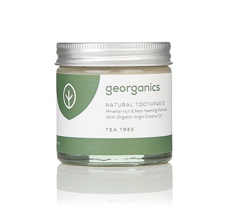 Georganics, mineralna pasta do zębów w słoiku, Tea Tree, 60 ml