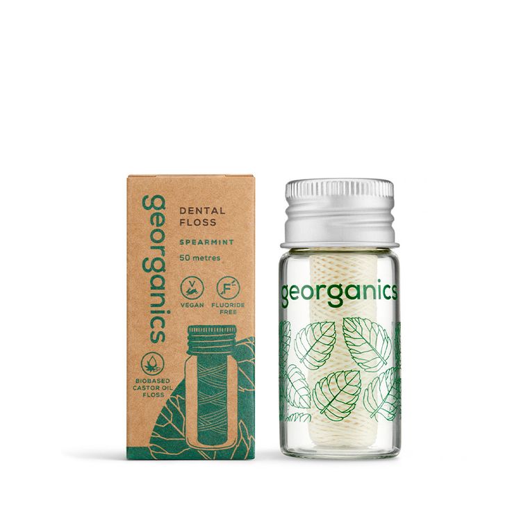 Georganics, Naturalna nić dentystyczna z kardamonem, 30 m