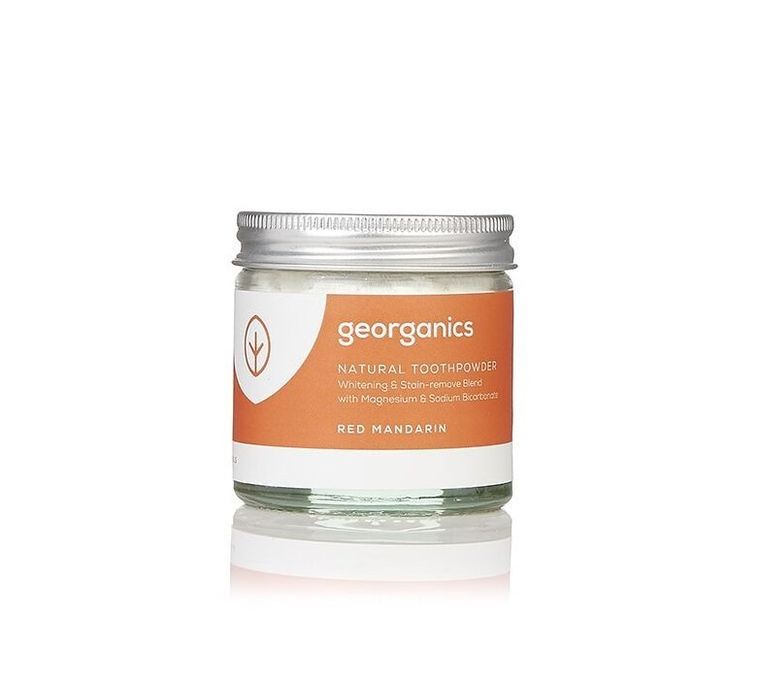 Georganics, Proszek do czyszczenia zębów, Red Mandarin, 60 ml