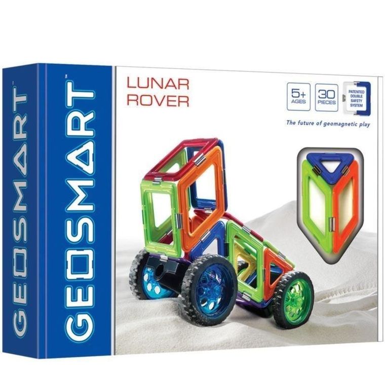 GeoSmart, Lunar Rover, klocki magnetyczne, zestaw konstrukcyjny, 30 elementów
