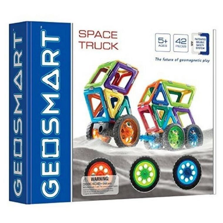 GeoSmart, Space Truck, klocki magnetyczne, zestaw konstrukcyjny, 43 elementy