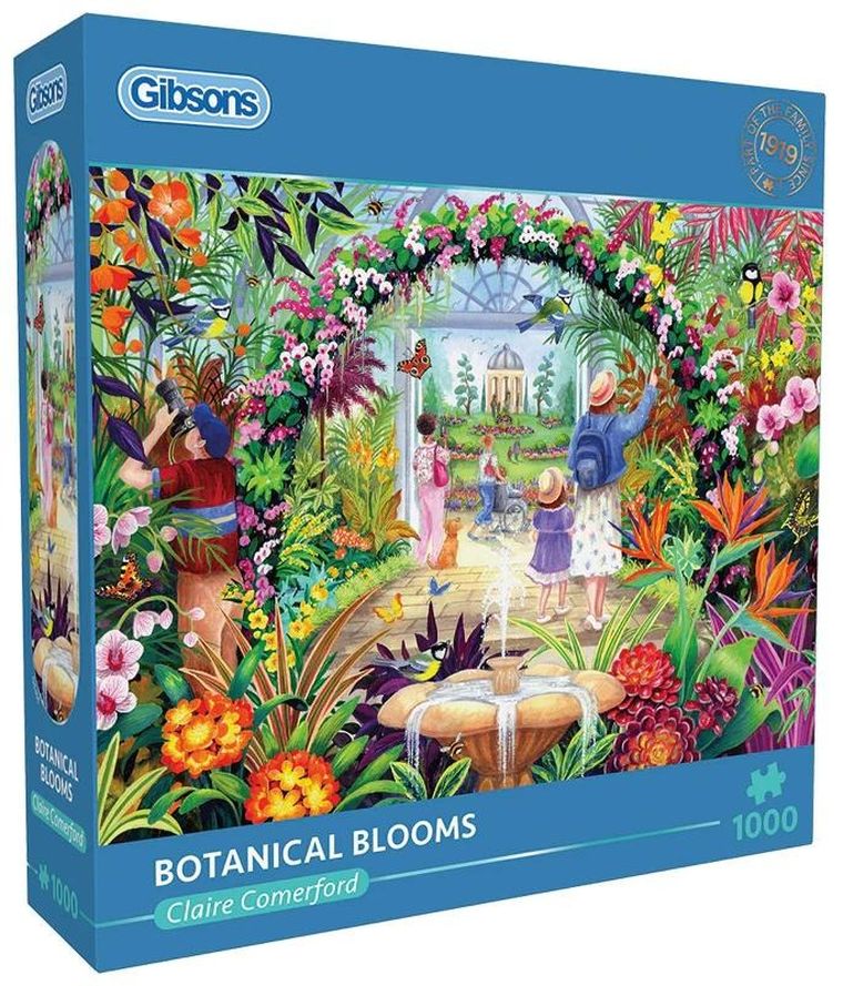 Gibsons, Kwiaty botaniczne, puzzle, 1000 elementów