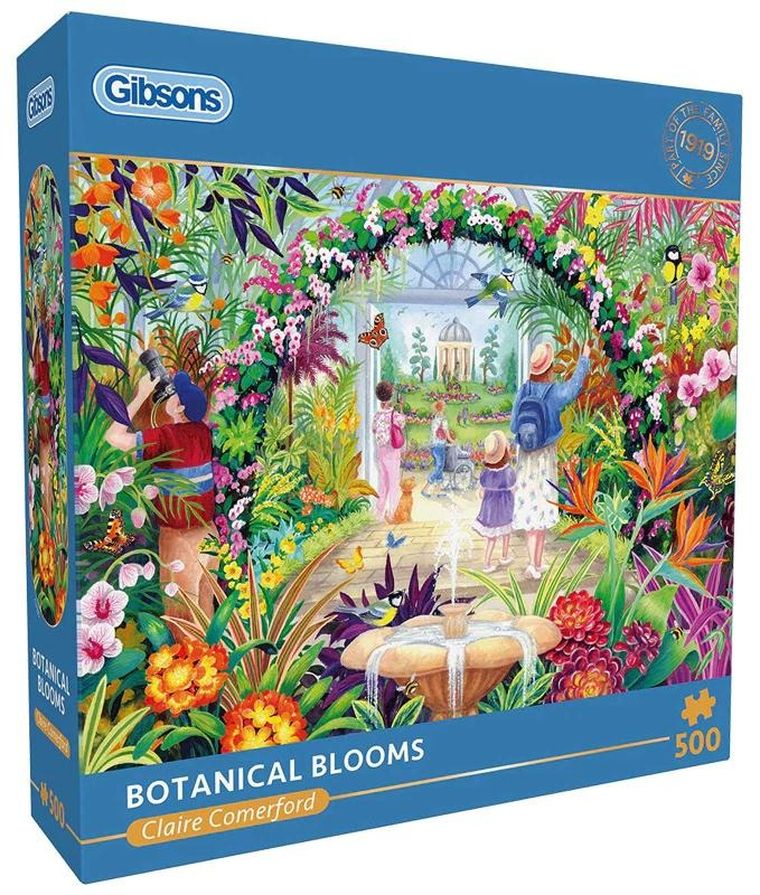 Gibsons, Kwiaty botaniczne, puzzle, 500 elementów