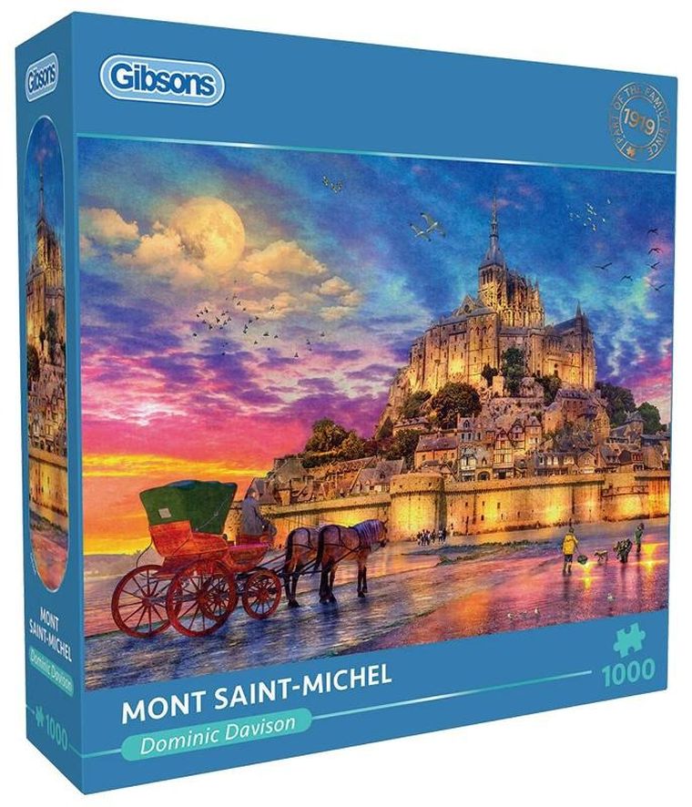 Gibsons, Mont Saint-Michel Francja, puzzle, 1000 elementów