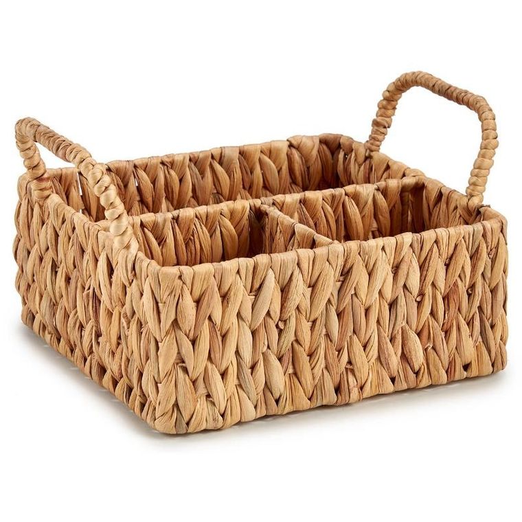 Giftdecor, koszyk do przechowywania z uchwytami, hiacynt wodny