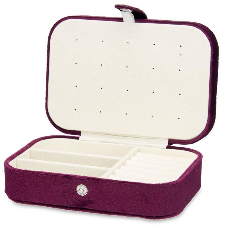 Giftdecor, kuferek na biżuterię, welurowy