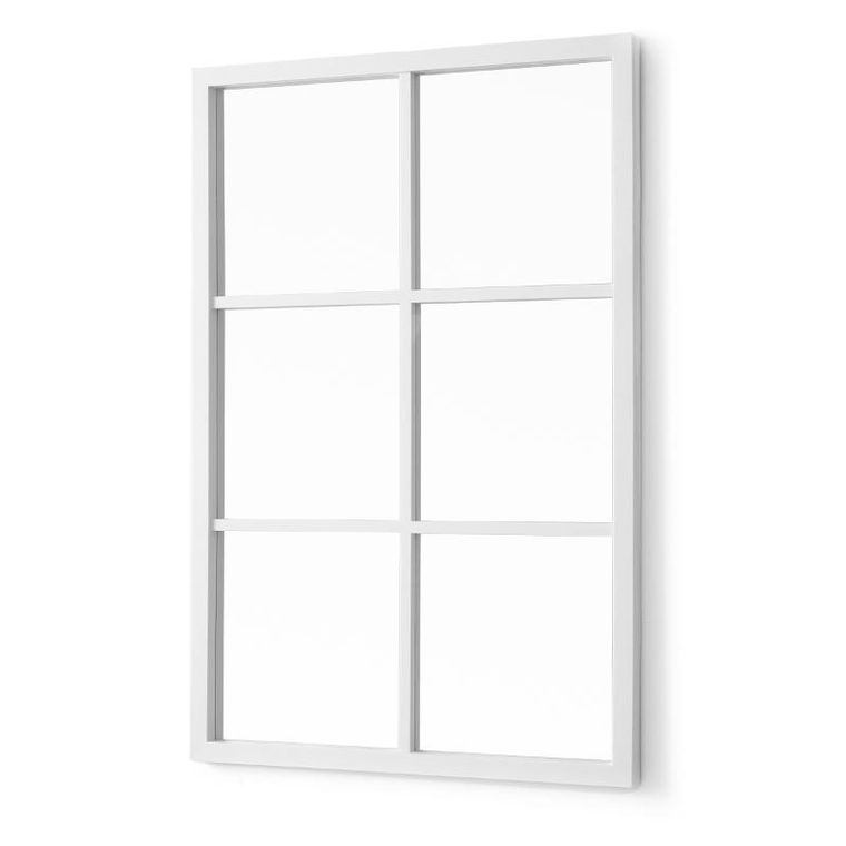 Giftdecor, lustro prostokątne ze szprosami, 71-49 cm