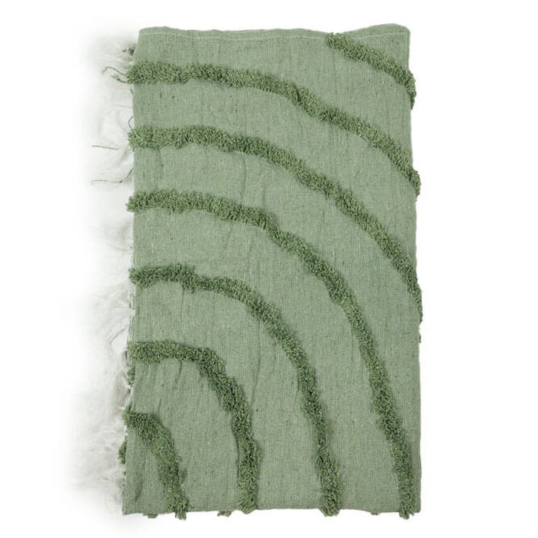 Giftdecor, Narzuta z frędzlami, 135 x 150 cm