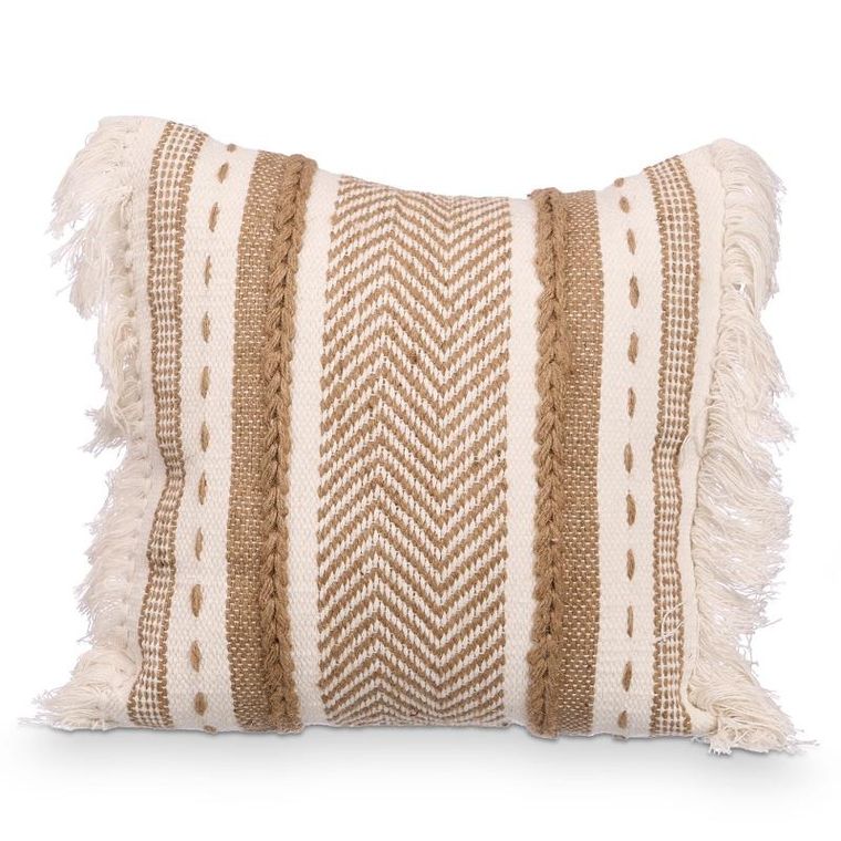 Giftdecor, Olea, poduszka z frędzlami, 45-45 cm